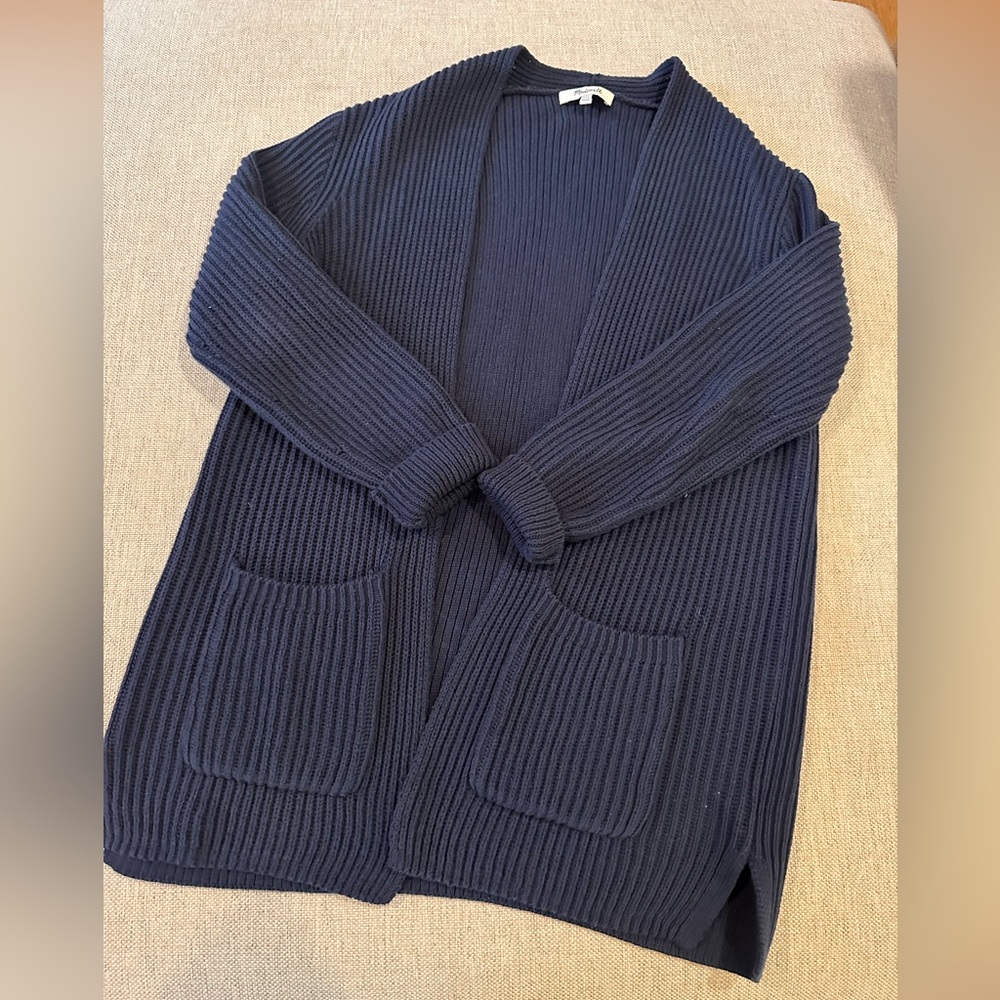 Madewell Navy Blue open cardigan size XXS